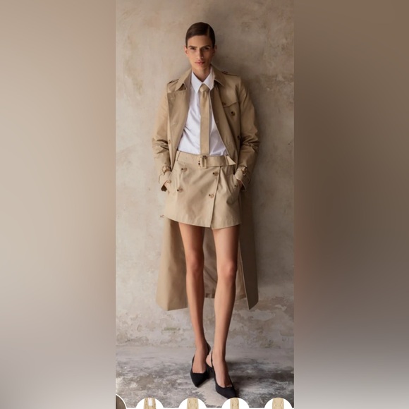 SANS FAFF New York Trench Coat in Camel - Picture 3 of 17